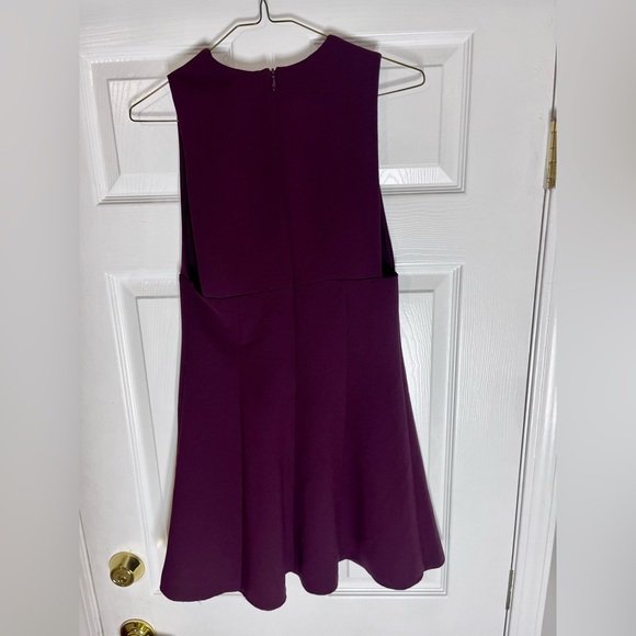 ARITZIA WILFRED MONTBRUN BURGUNDY A LINE MINI DRESS - Picture 6 of 7